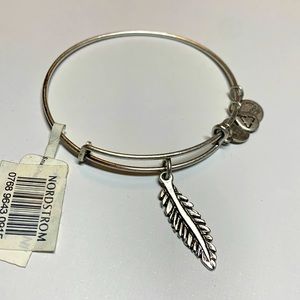 2/$20 Alex and Ani new feather silver bracelet